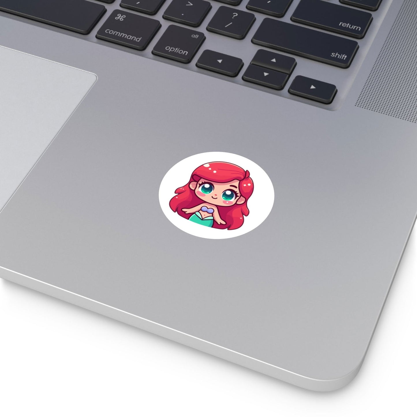 Ariel V2 Round Vinyl Stickers - Little Luvin Stitches