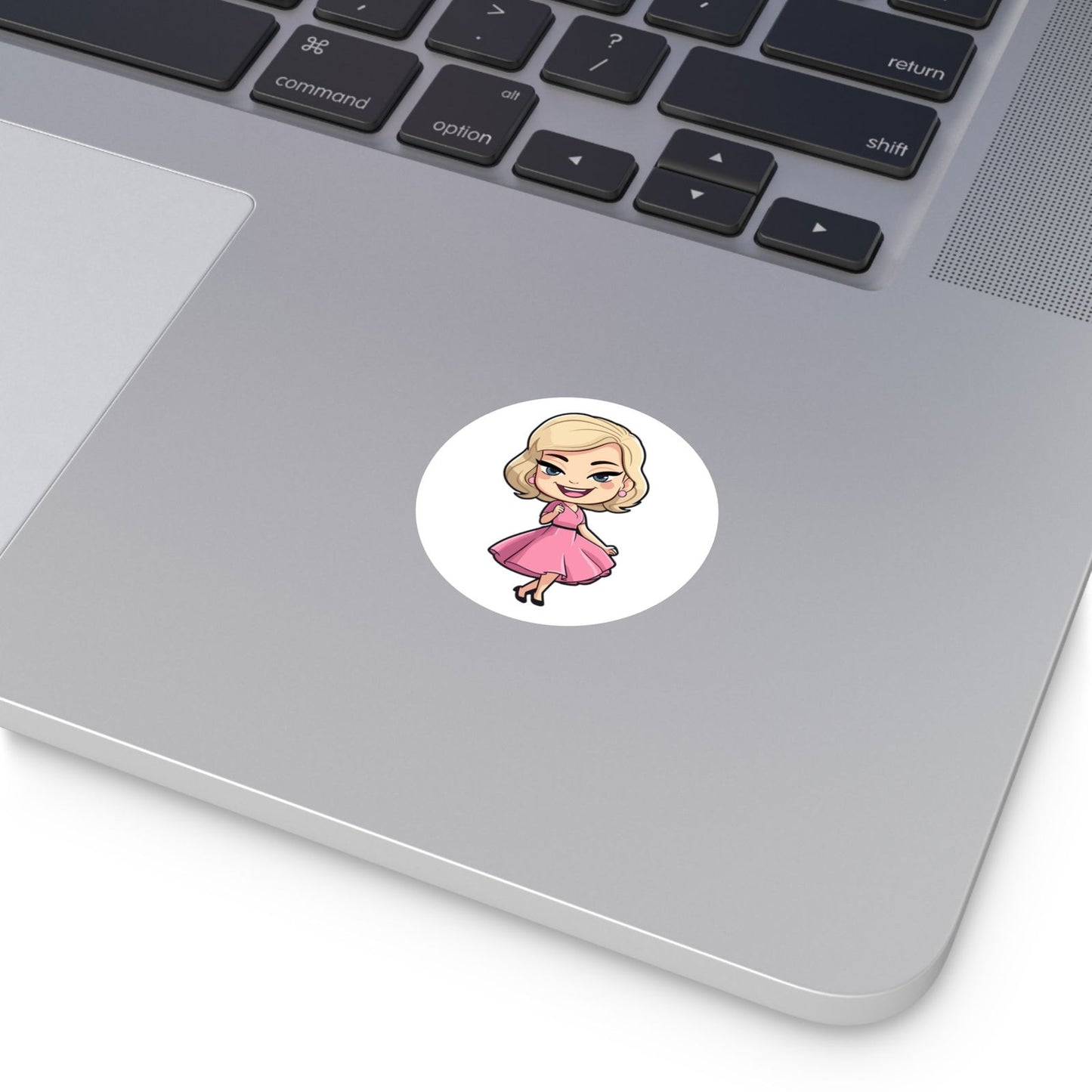 Barbie V4 Round Vinyl Stickers - Little Luvin Stitches