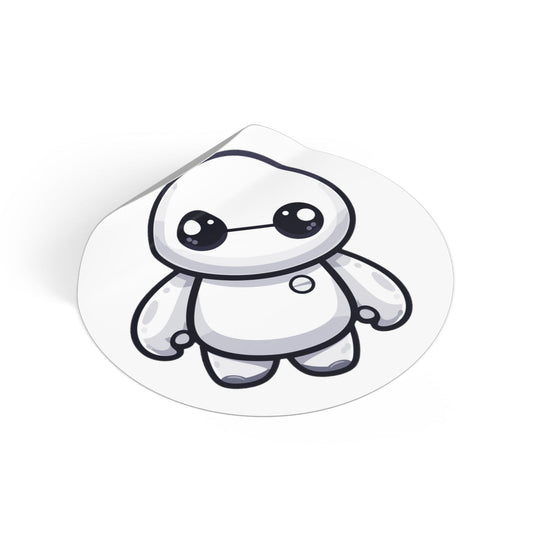 Baymax Round Vinyl Stickers - Little Luvin Stitches