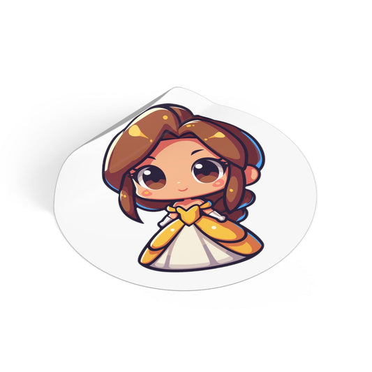 Bell Round Vinyl Stickers - Little Luvin Stitches