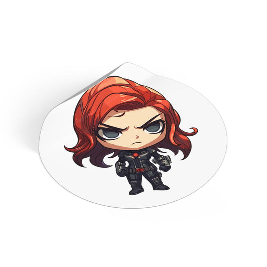 Blackwidow Round Vinyl Stickers - Little Luvin Stitches