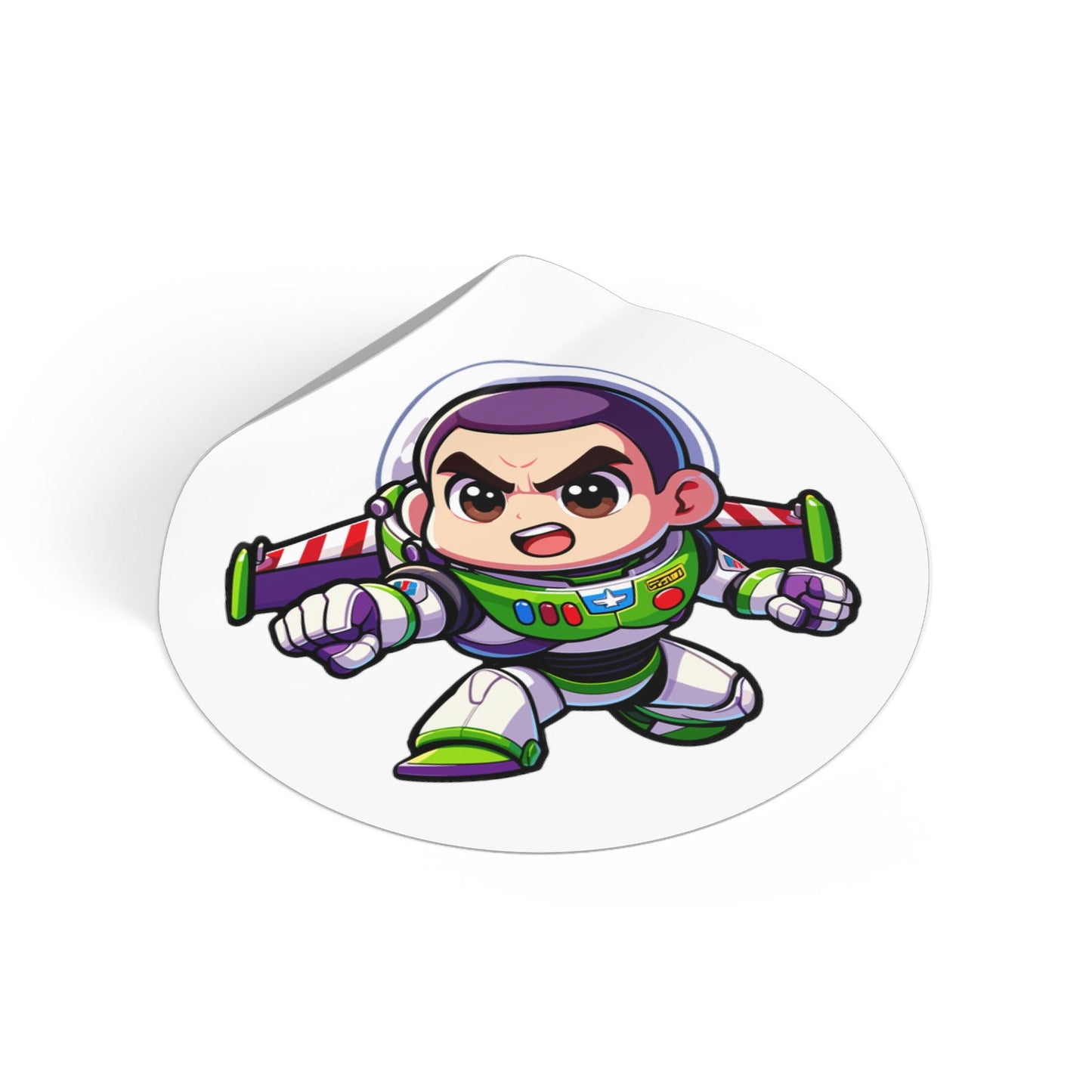 Buzz V2 Round Vinyl Stickers - Little Luvin Stitches