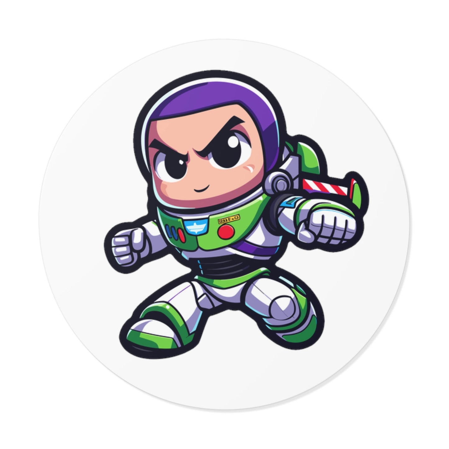 Buzz lightyear Round Vinyl Stickers - Little Luvin Stitches