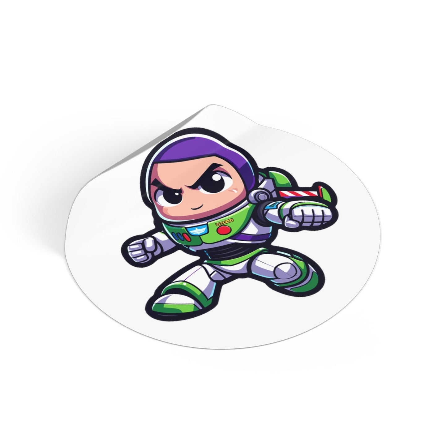Buzz lightyear Round Vinyl Stickers - Little Luvin Stitches