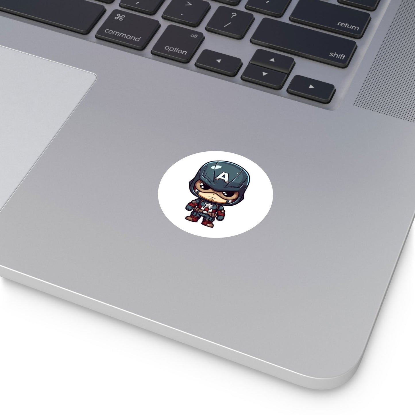 Captain America Round Vinyl Stickers - Little Luvin Stitches