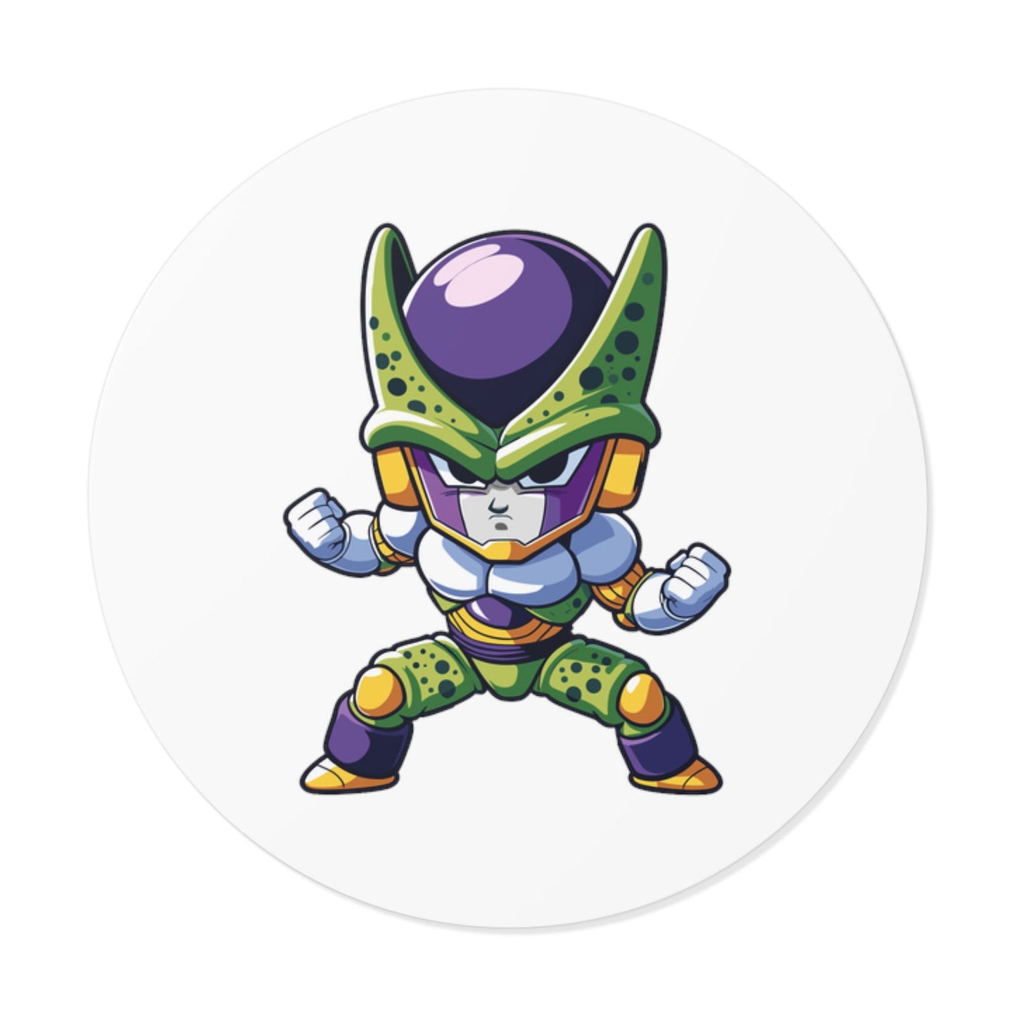 Cell Round Vinyl Stickers - Little Luvin Stitches