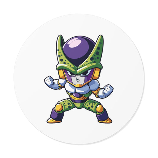 Cell Round Vinyl Stickers - Little Luvin Stitches
