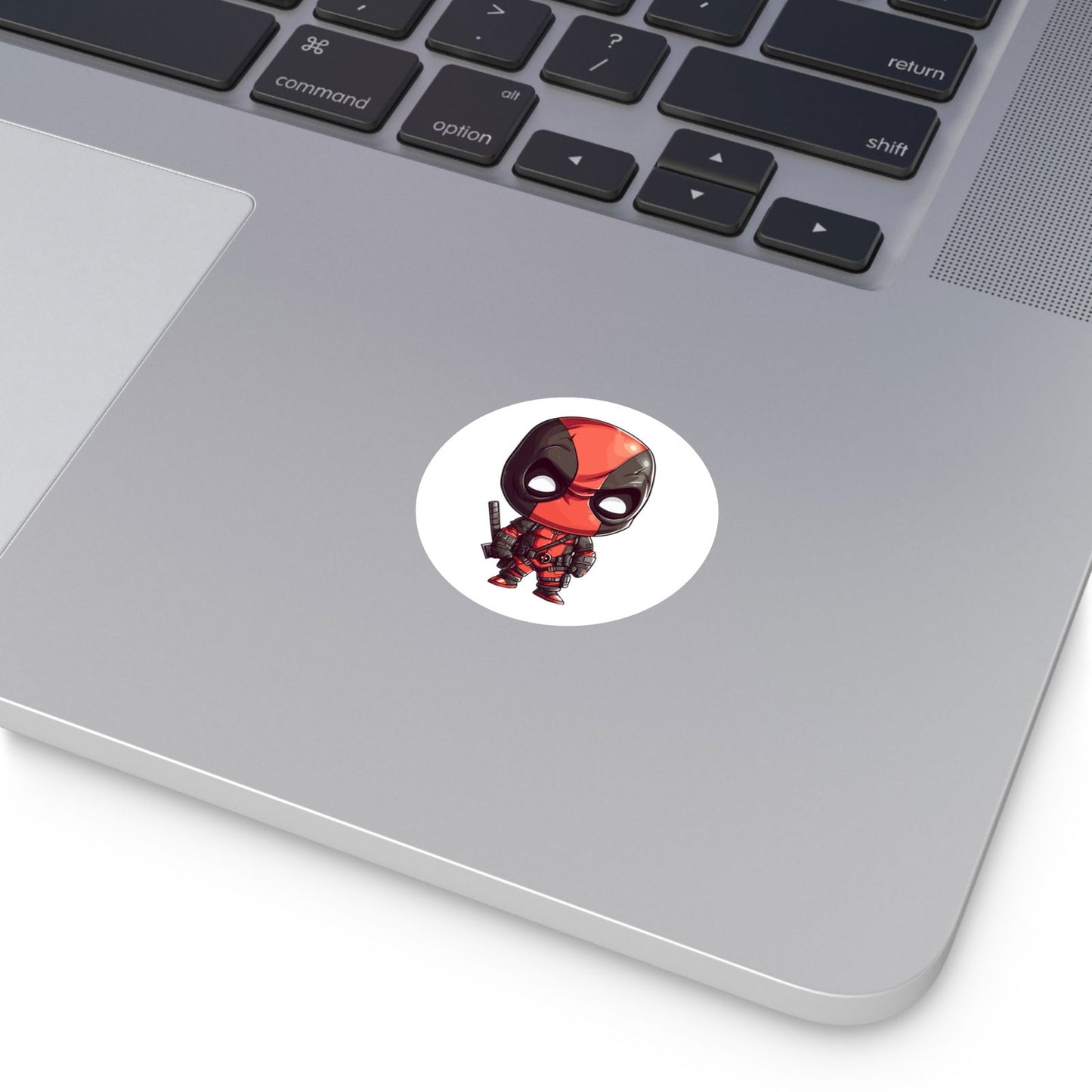 Chibi Deadpool Round Vinyl Stickers - Little Luvin Stitches