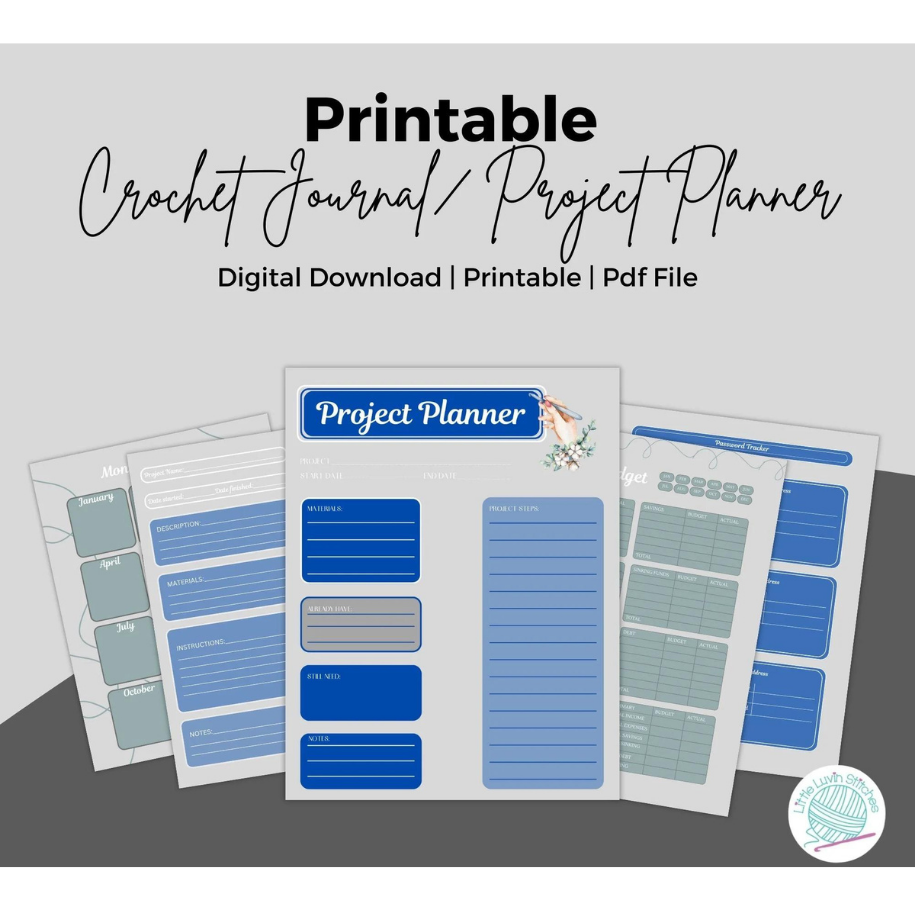 Digital Crochet Project Planner - Little Luvin Stitches