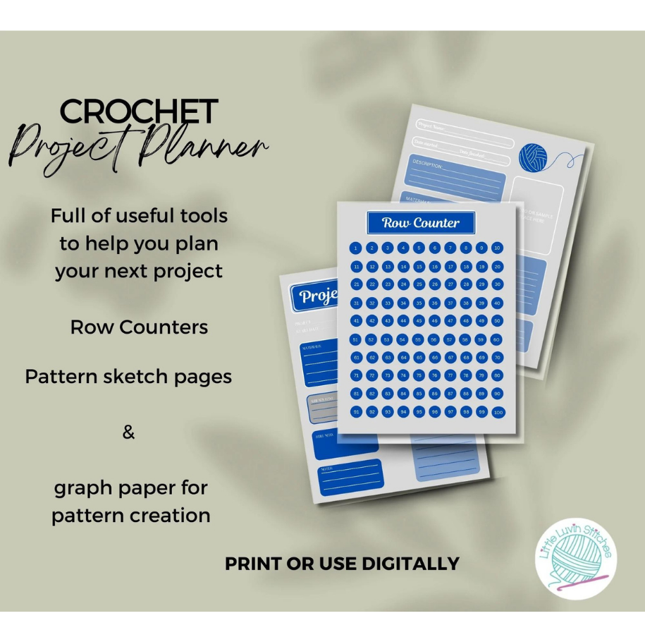 Digital Crochet Project Planner - Little Luvin Stitches