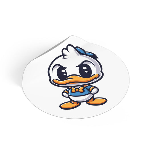 Donald V2 Round Vinyl Stickers - Little Luvin Stitches