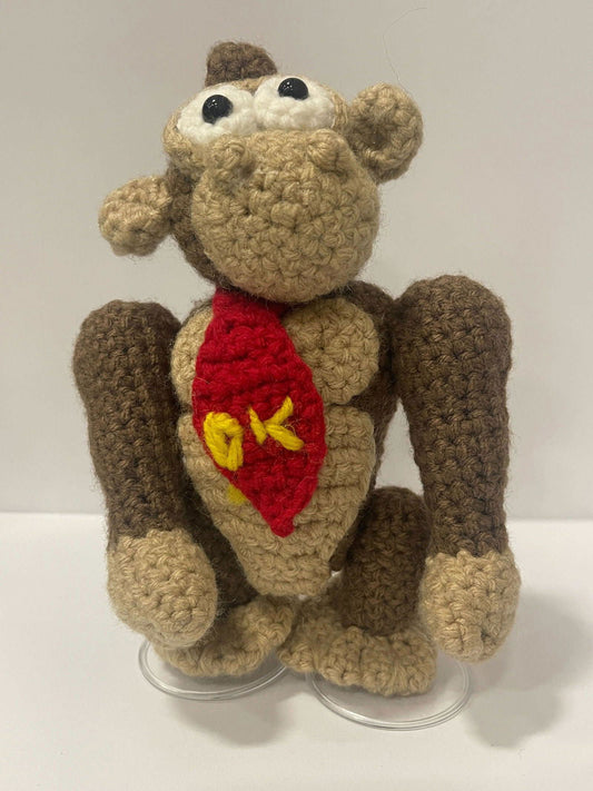 Donkey Kong Handmade Plushie - Little Luvin Stitches