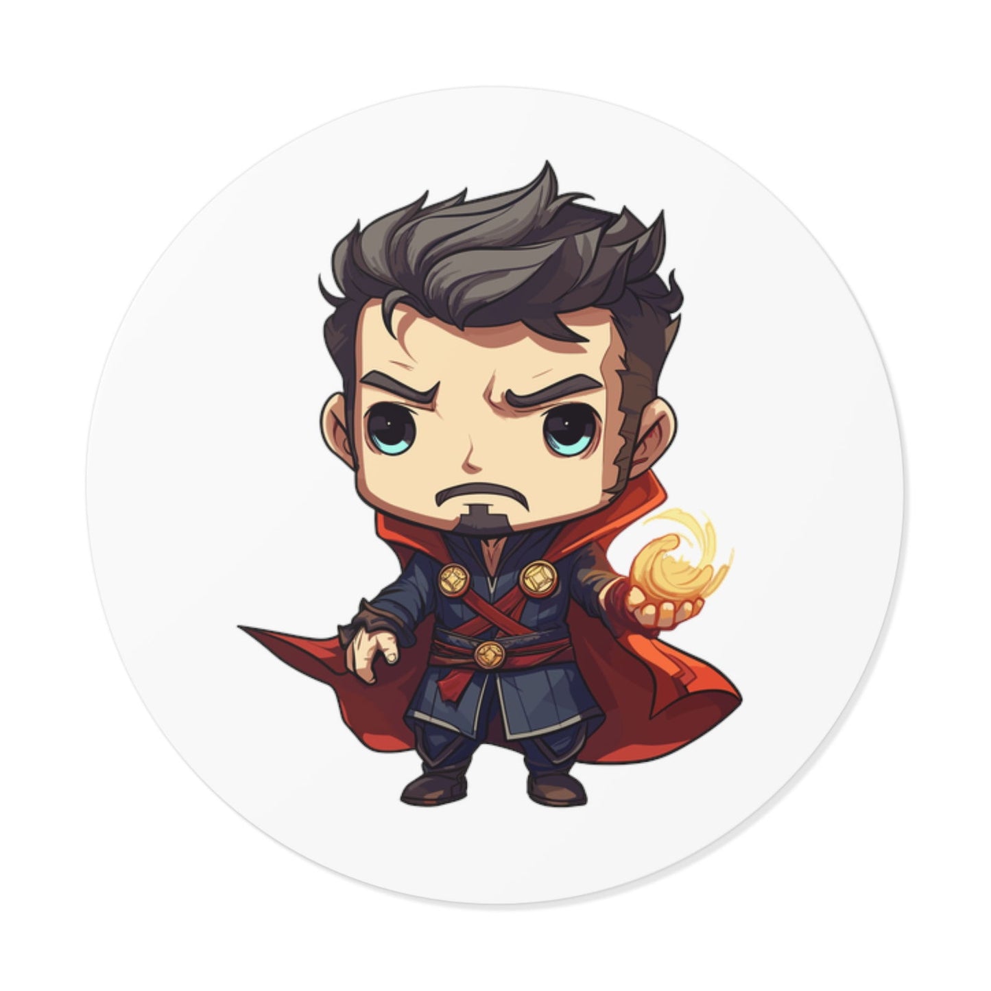 Dr Strange Round Vinyl Stickers - Little Luvin Stitches