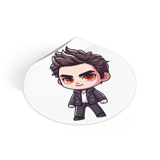 Edward Cullen Round Vinyl Stickers - Little Luvin Stitches