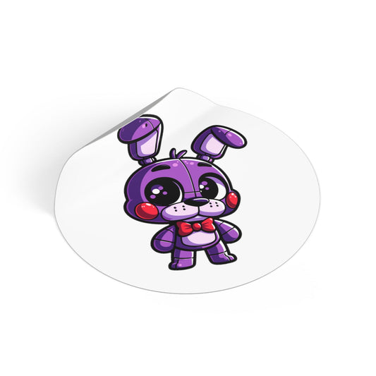 FNAF Bonnie Round Vinyl Stickers - Little Luvin Stitches