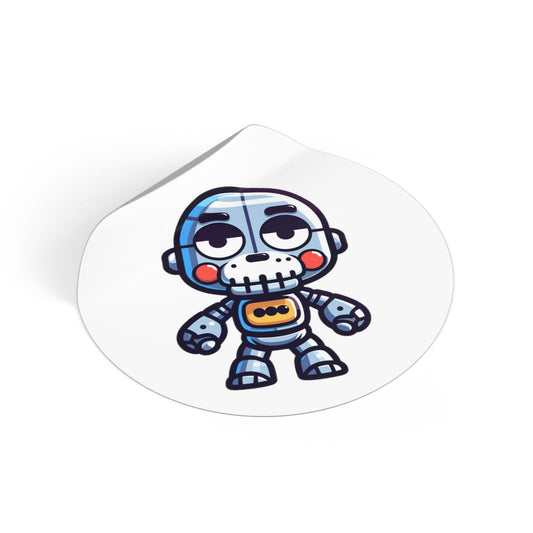 FNAF Endoskeleton Round Vinyl Stickers - Little Luvin Stitches
