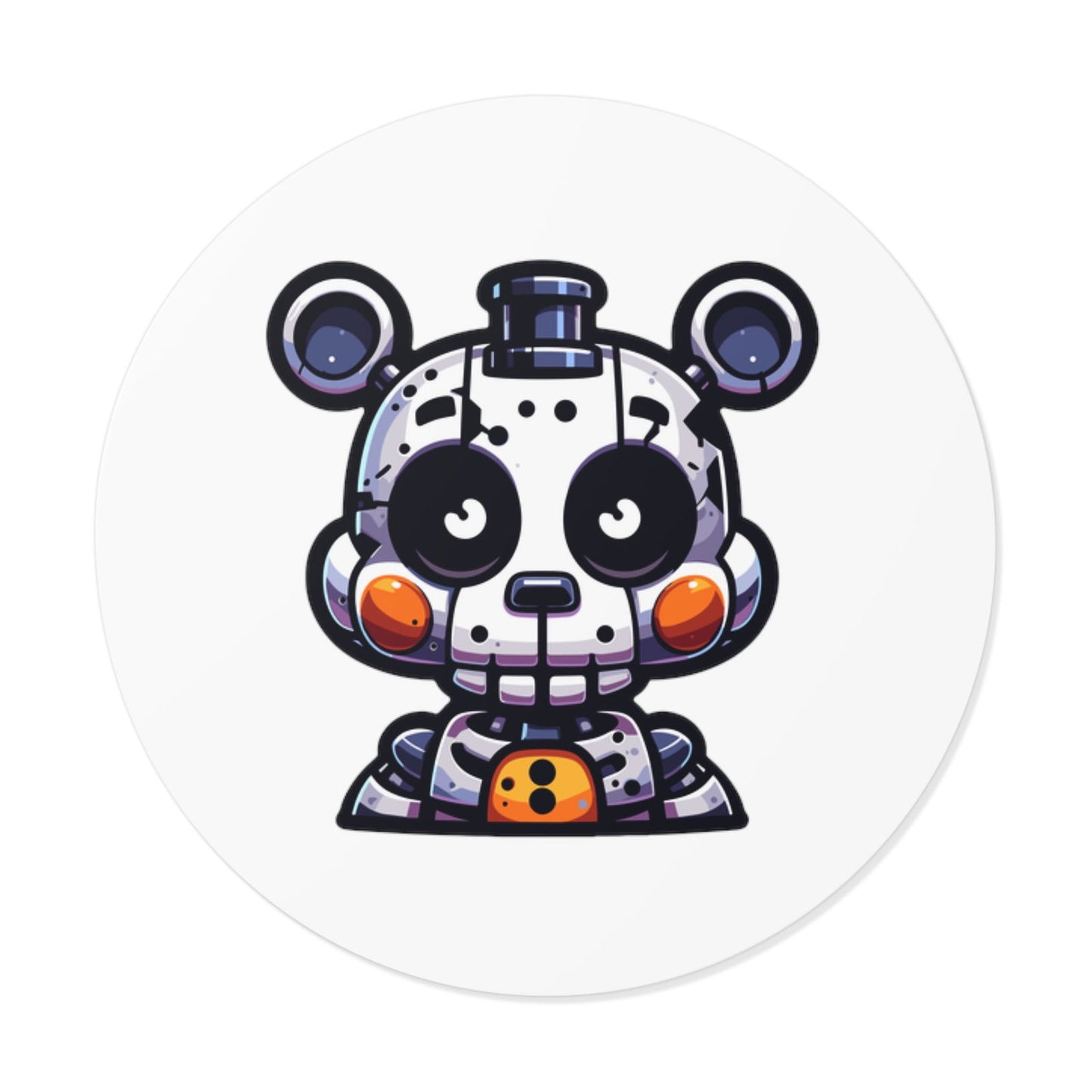 FNAF Yendo Round Vinyl Stickers - Little Luvin Stitches