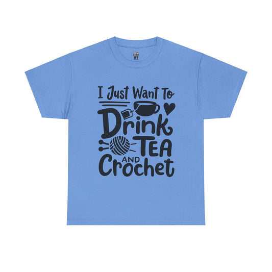 Funny Crochet Saying Unisex Heavy Cotton Tee - Little Luvin Stitches