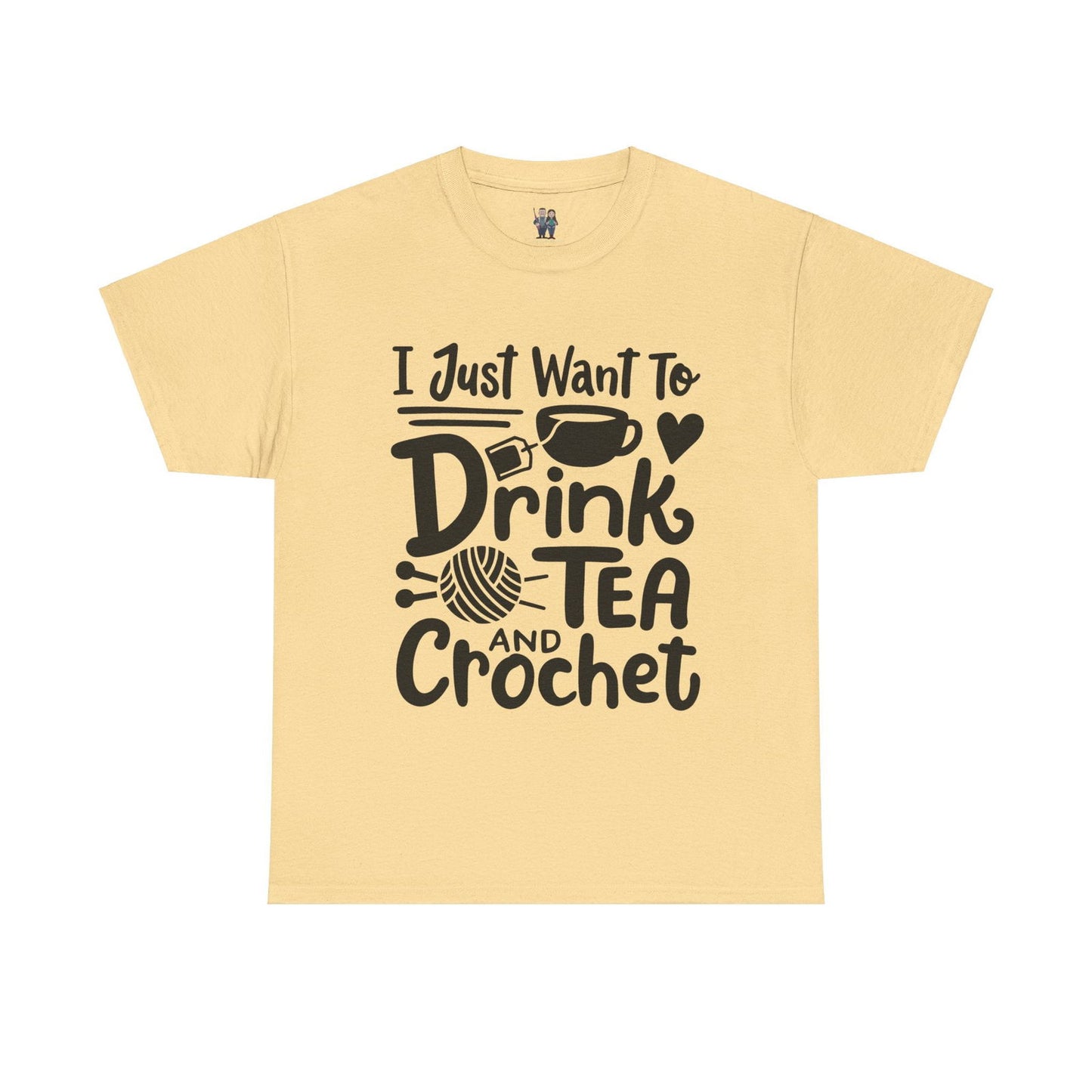 Funny Crochet Saying Unisex Heavy Cotton Tee - Little Luvin Stitches