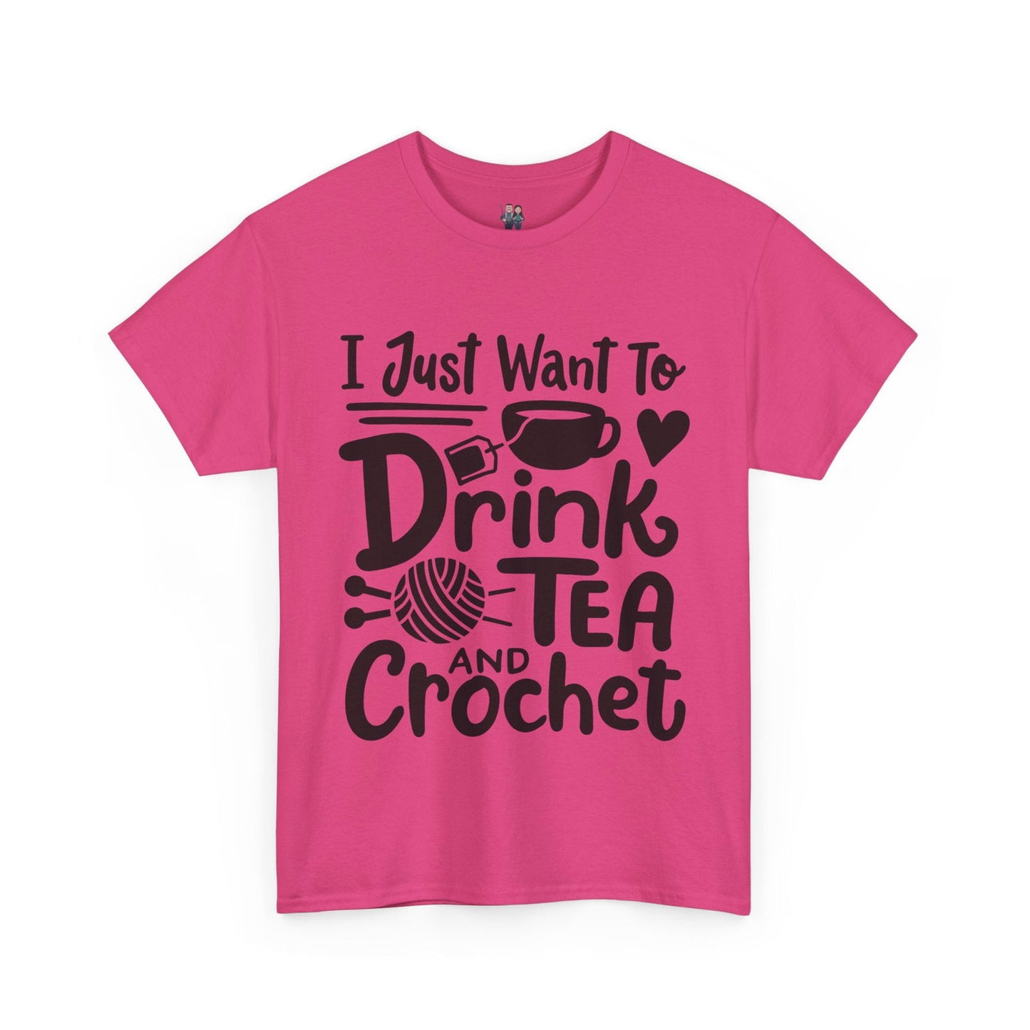 Funny Crochet Saying Unisex Heavy Cotton Tee - Little Luvin Stitches