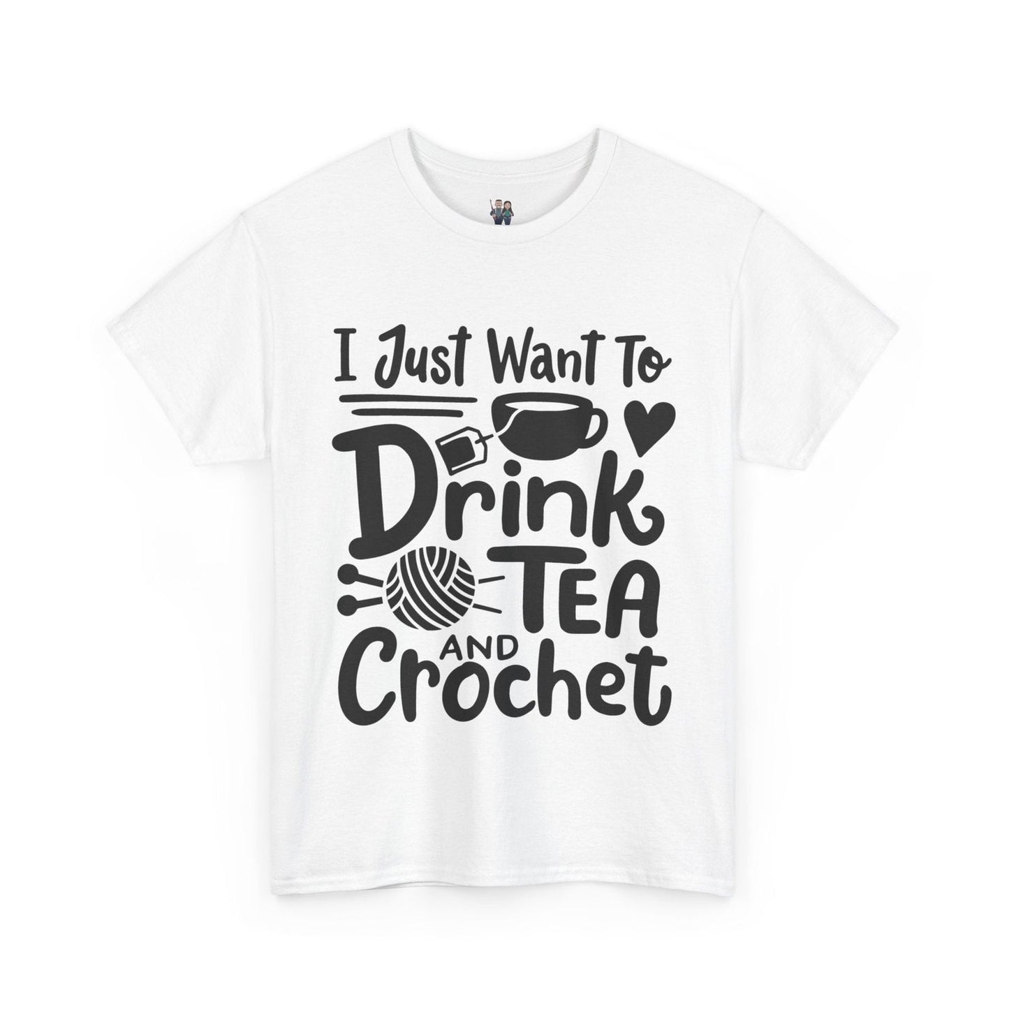 Funny Crochet Saying Unisex Heavy Cotton Tee - Little Luvin Stitches