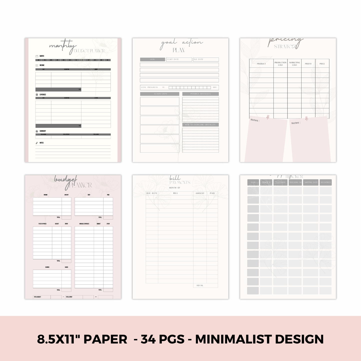Promotional image of a content creation guide with prompts for small business owners on a pink background.