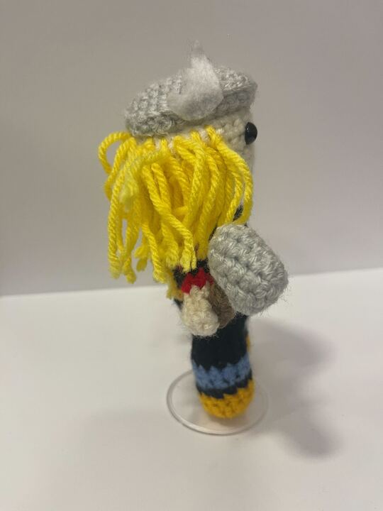 Hammer Hugging Hero Handmade Plushie - Little Luvin Stitches