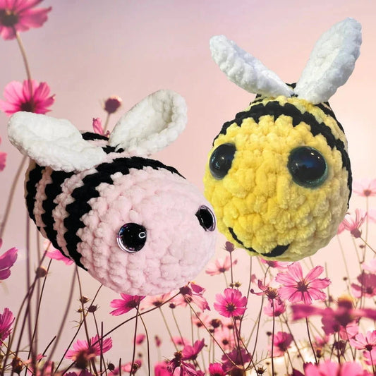 Handmade Jumbo Crochet Bee - Little Luvin Stitches