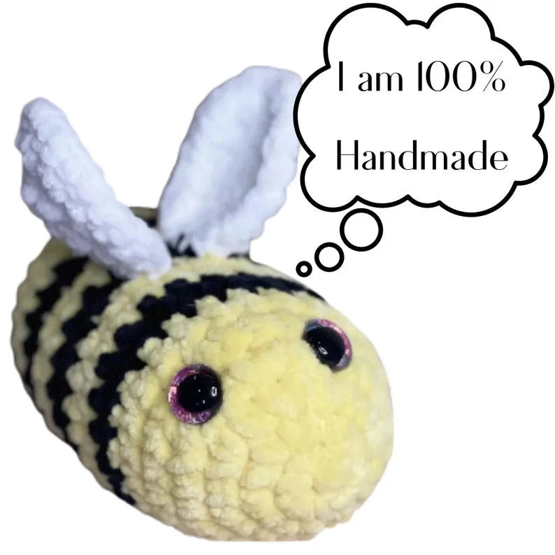 Handmade Jumbo Crochet Bee - Little Luvin Stitches