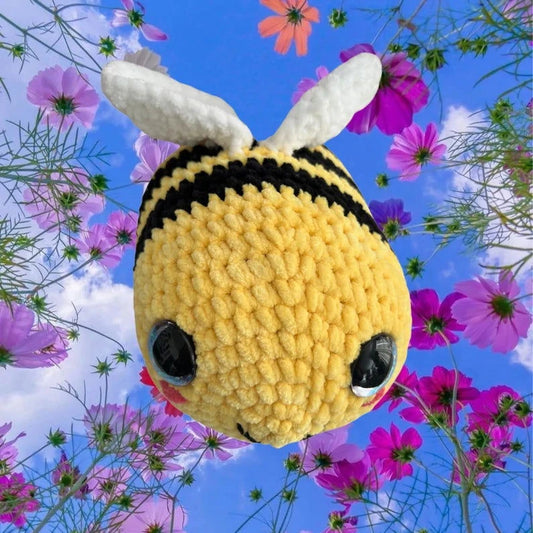 Handmade Jumbo Crochet Bee - Little Luvin Stitches