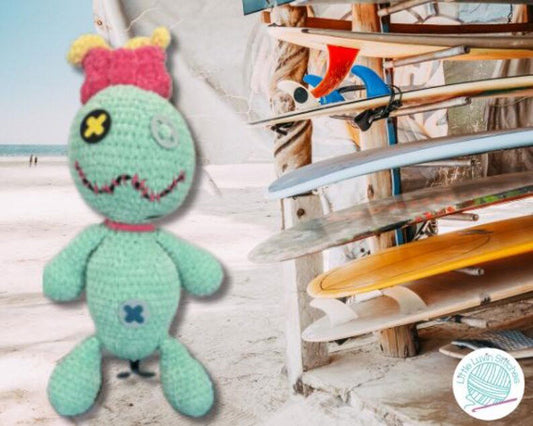 Handmade Jumbo Crochet Voodoo Doll - Little Luvin Stitches