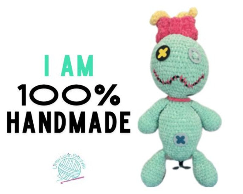 Handmade Jumbo Crochet Voodoo Doll - Little Luvin Stitches