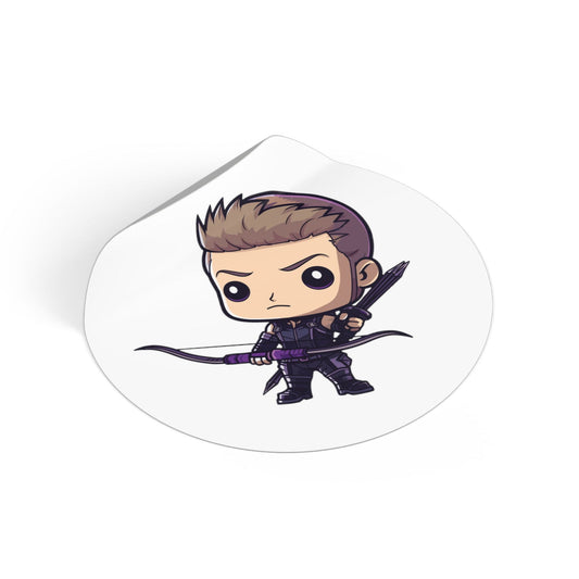 Hawkeye Round Vinyl Stickers - Little Luvin Stitches