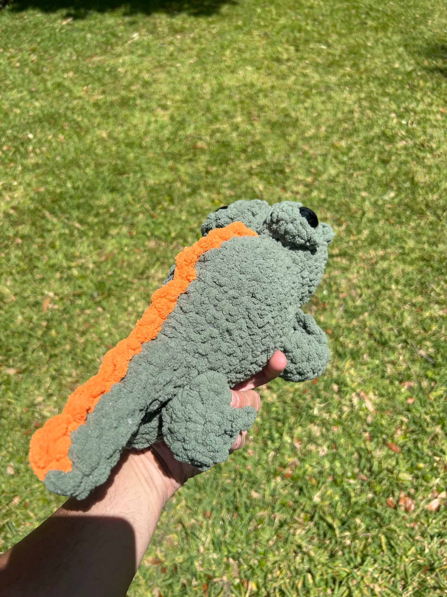 Chomps the Croc, Handmade Crochet Plushie