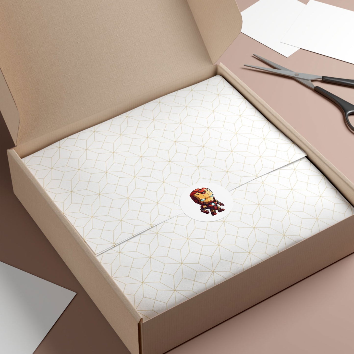 Ironman Round Vinyl Stickers - Little Luvin Stitches