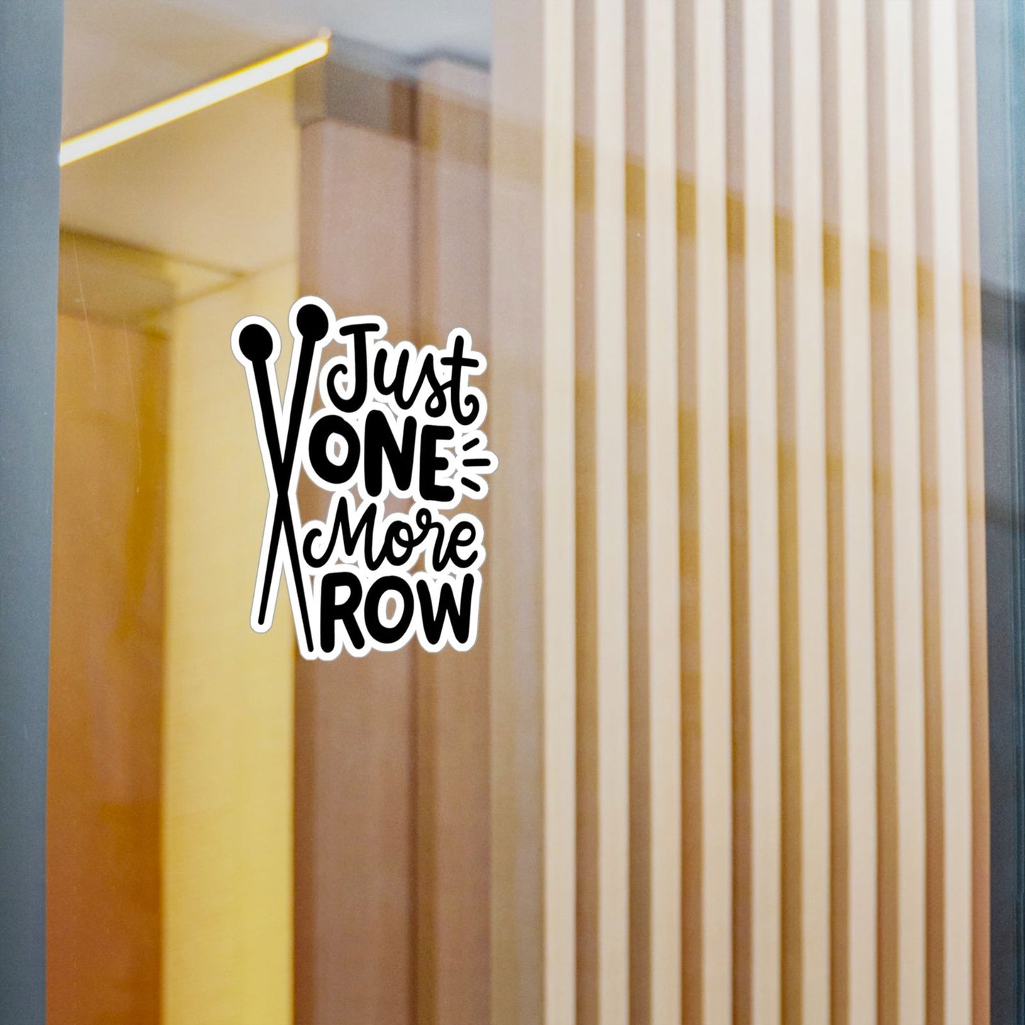 Just One More Row Crochet Kiss-Cut Vinyl Decals - Little Luvin Stitches
