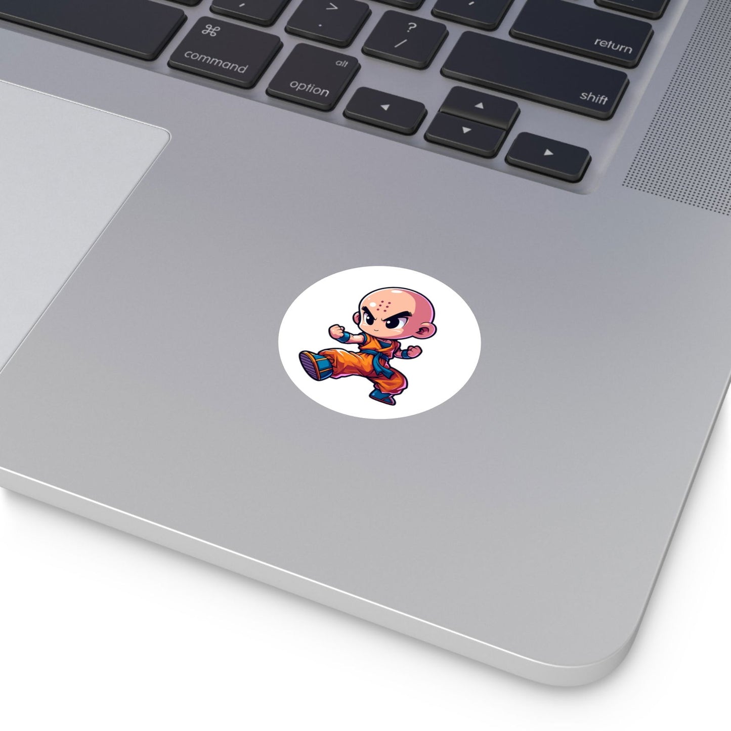 Krillin Round Vinyl Stickers - Little Luvin Stitches