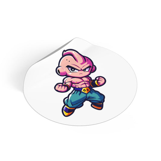 Majin Buu Round Vinyl Stickers - Little Luvin Stitches