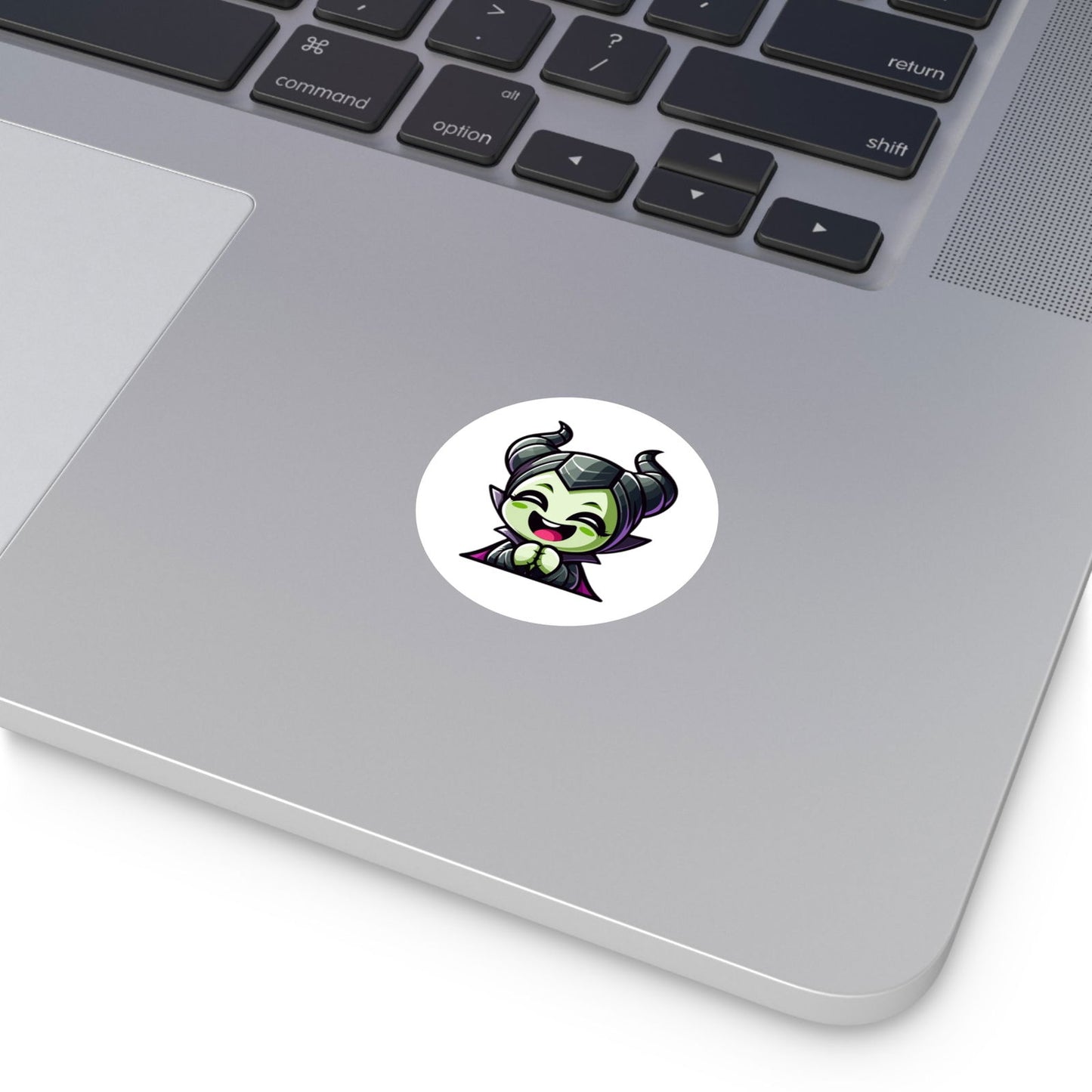 Maleficent Round Vinyl Stickers - Little Luvin Stitches