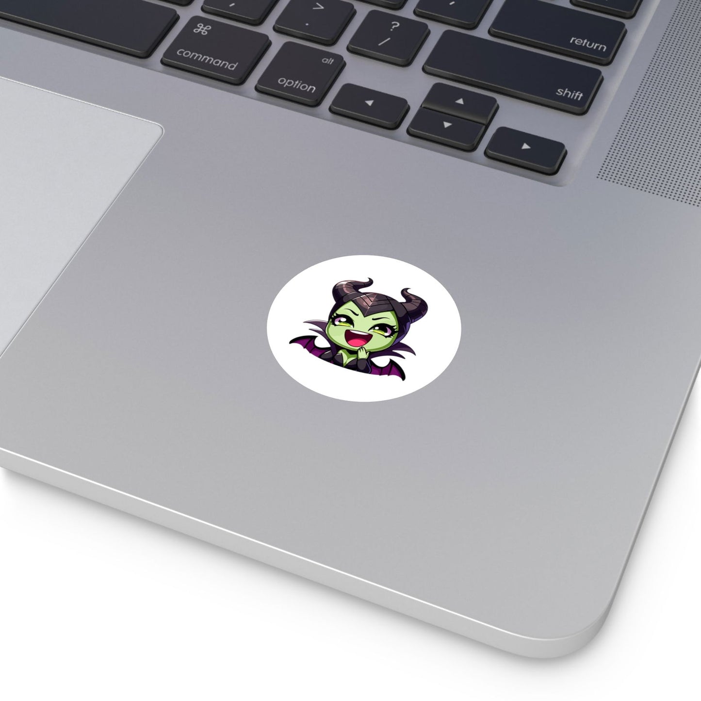 Maleficent V2 Round Vinyl Stickers - Little Luvin Stitches