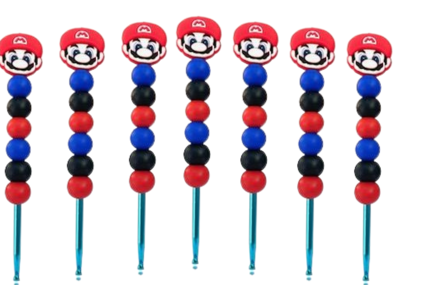 Mario Beaded Crochet Hook - Little Luvin Stitches