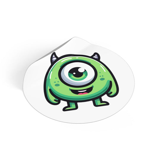 Mike Round Vinyl Stickers - Little Luvin Stitches