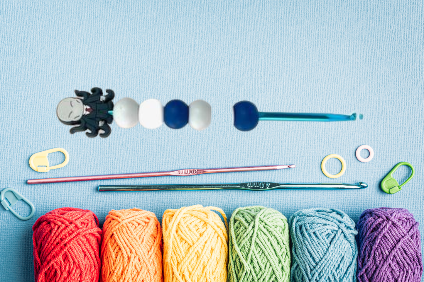 Octopus Beaded Crochet Hook - Little Luvin Stitches