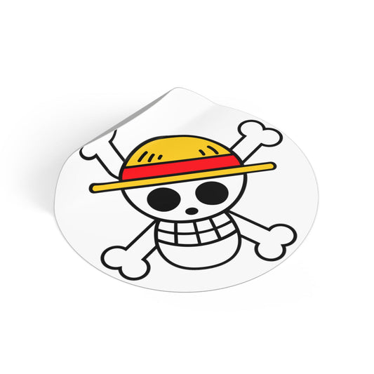 One Piece Logo Round Vinyl Stickers - Little Luvin Stitches