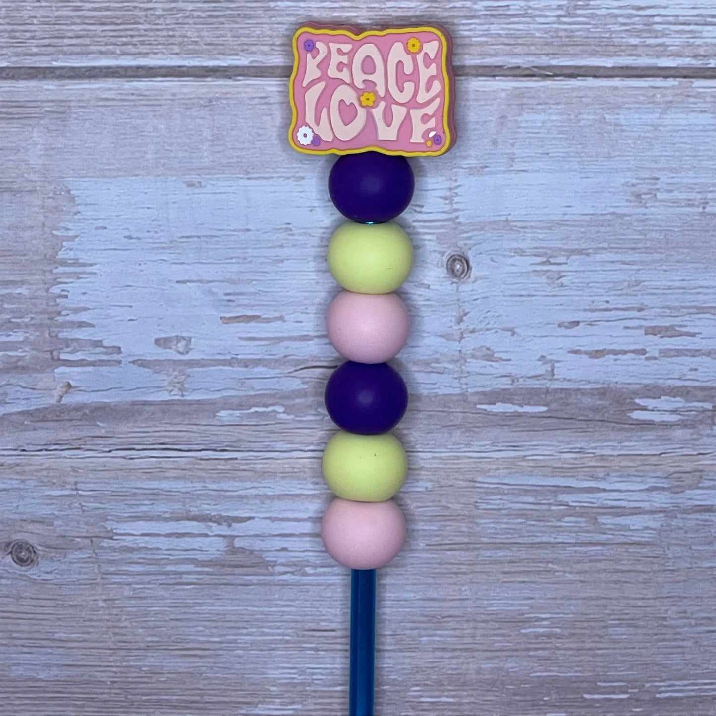 Peace Love Beaded Crochet Hook - Little Luvin Stitches