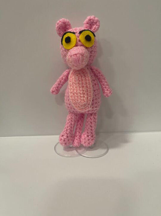 Pink Panther Handmade Plushie - Little Luvin Stitches