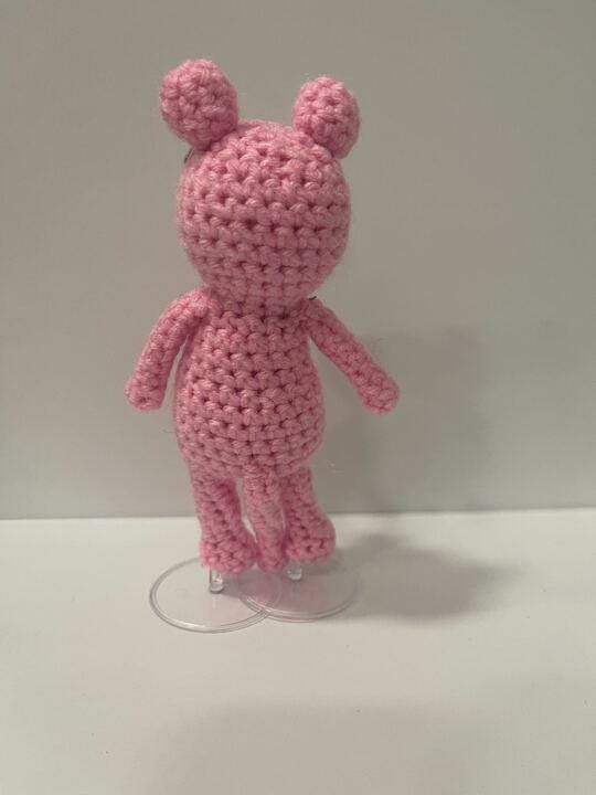 Pink Panther Handmade Plushie - Little Luvin Stitches