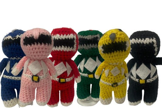Power Rangers Collection Pink Power Ranger Handmade Plushie - Little Luvin Stitches