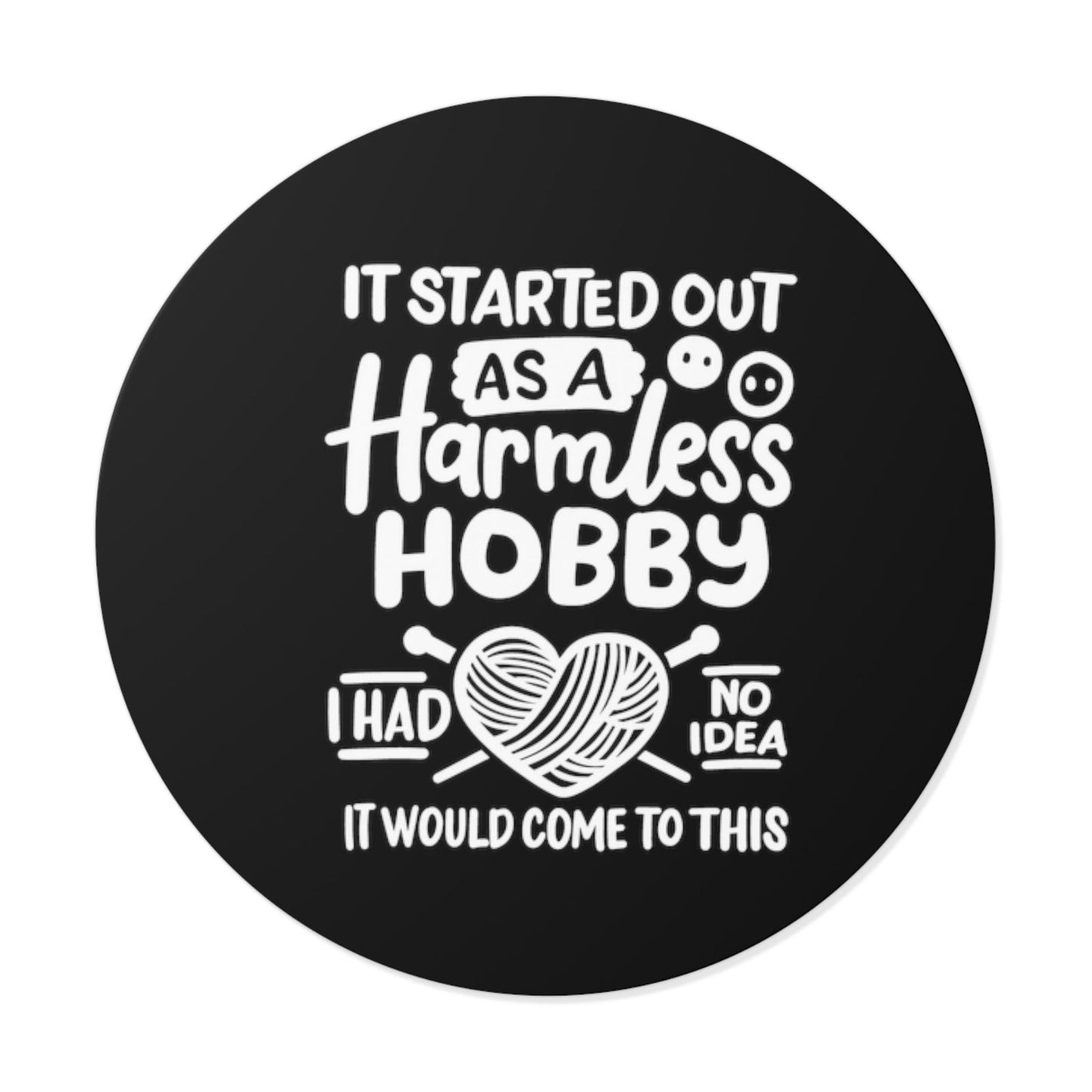 Round Vinyl Stickers - Little Luvin Stitches