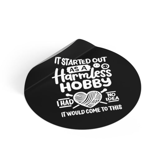 Round Vinyl Stickers - Little Luvin Stitches